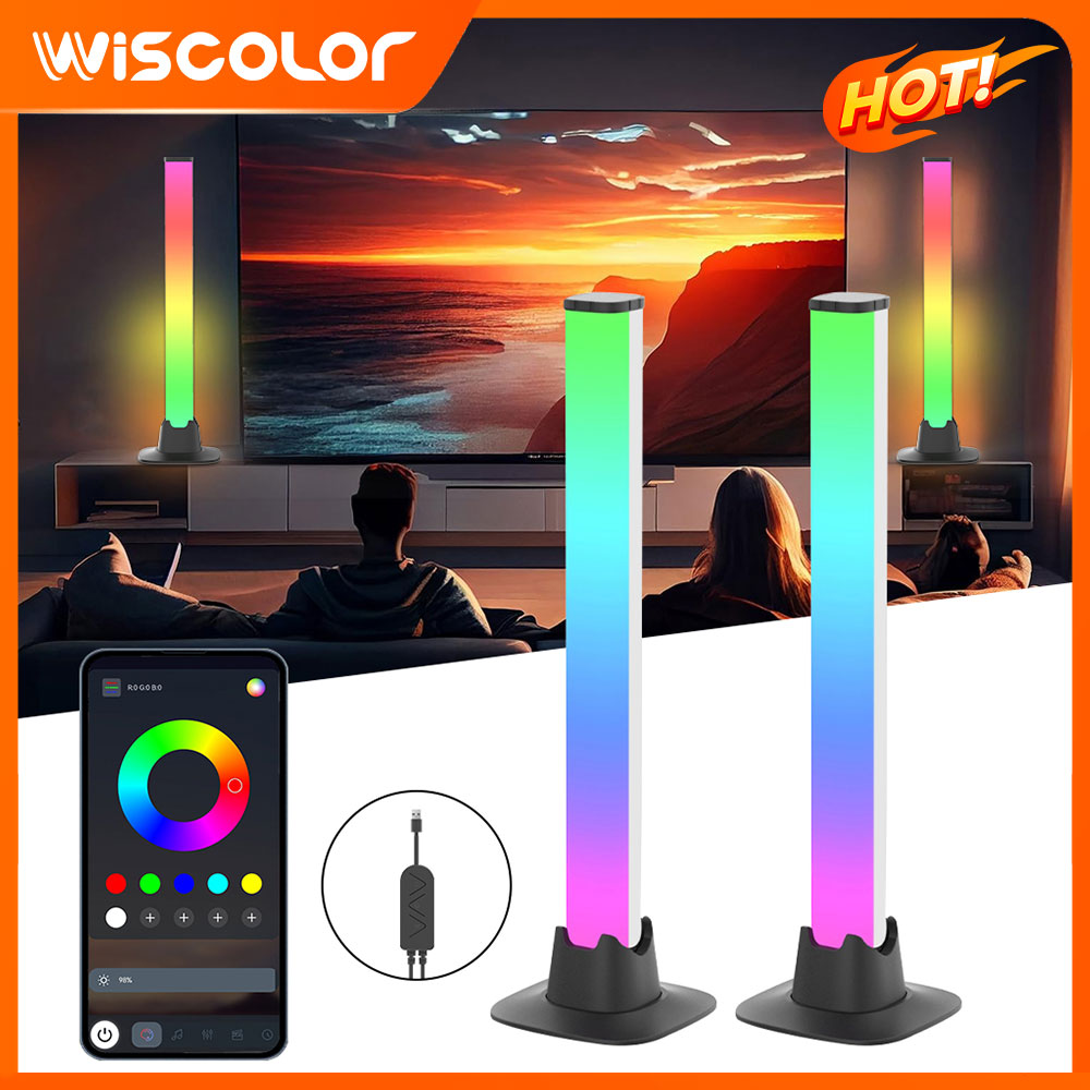 Desk Setup With Tv - Masaüstü Kurulum RGB LED Işık Çubuğu,
