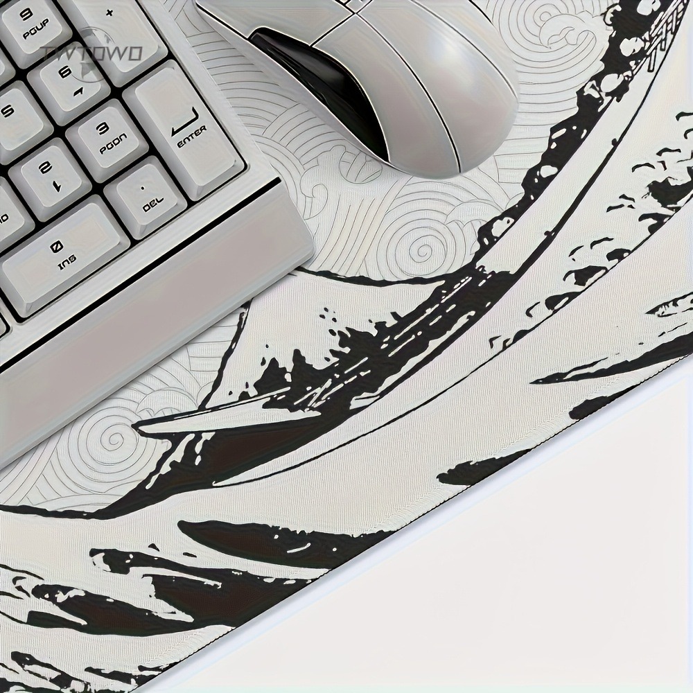 Siyah Beyaz Dalga Sanatı XXL M - Desk Setup Pc And Laptop incelemesi ve fiyatı