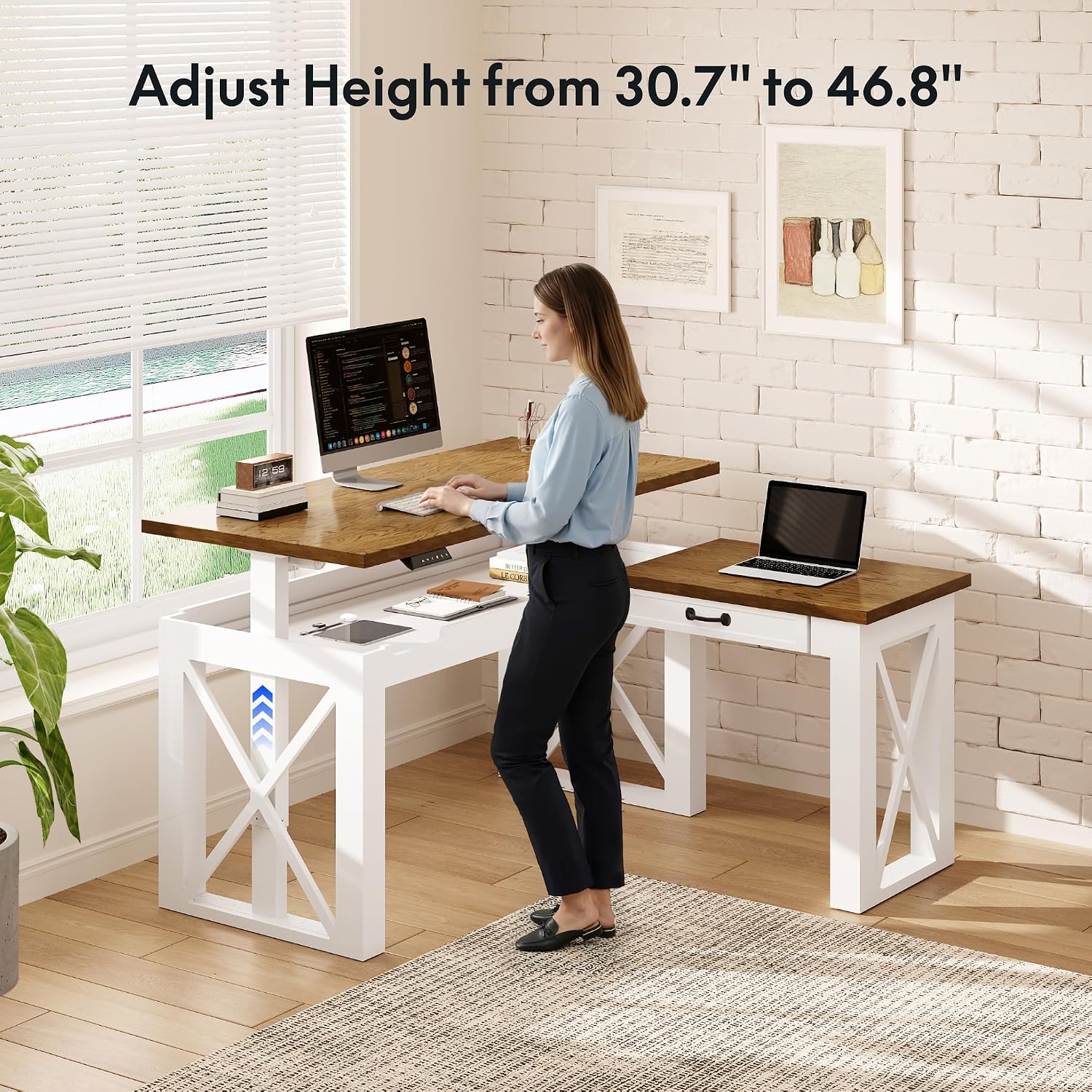 Çekmeceli L Şeklinde Ayakta Ça - Desk Setup L Shaped incelemesi ve fiyatı