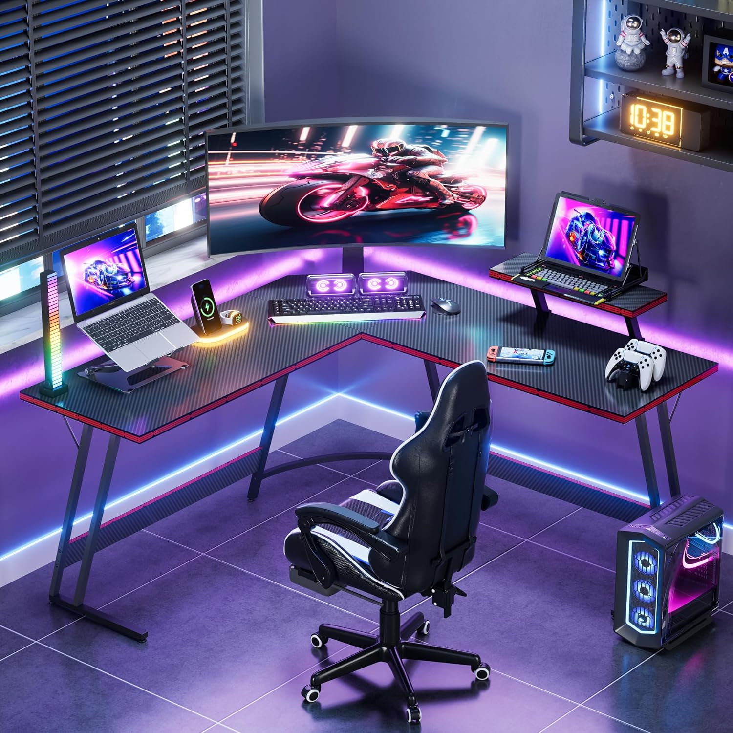 L Şekilli Ayarlanabilir Oyun M - Desk Setup L Shaped incelemesi ve fiyatı